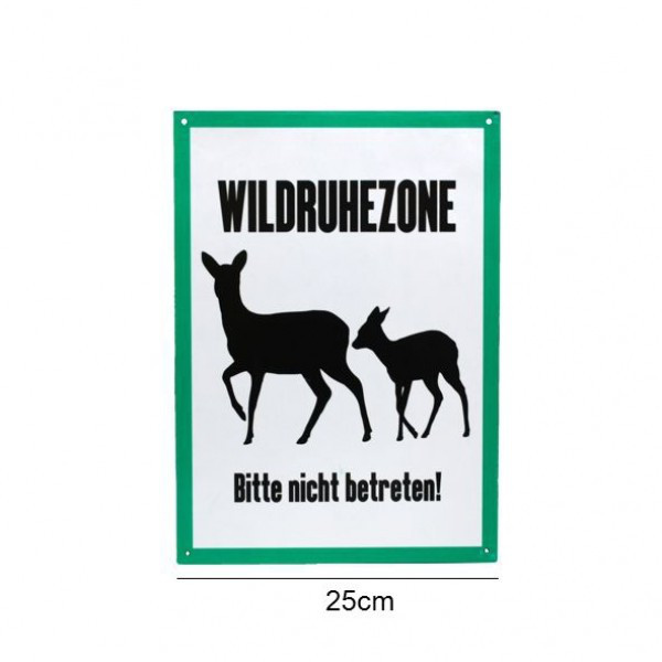 "Wildruhezone - Bitte nicht betreten" Aluminiumschild