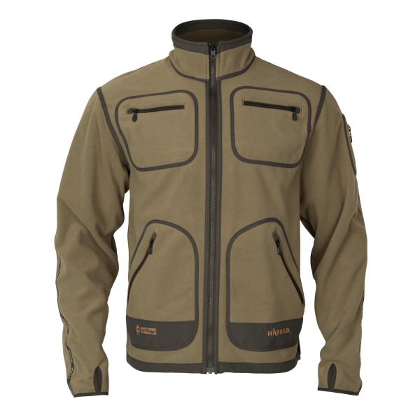 Härkila Kamko Fleecejacke Dark Antique Bronze / Willow Green